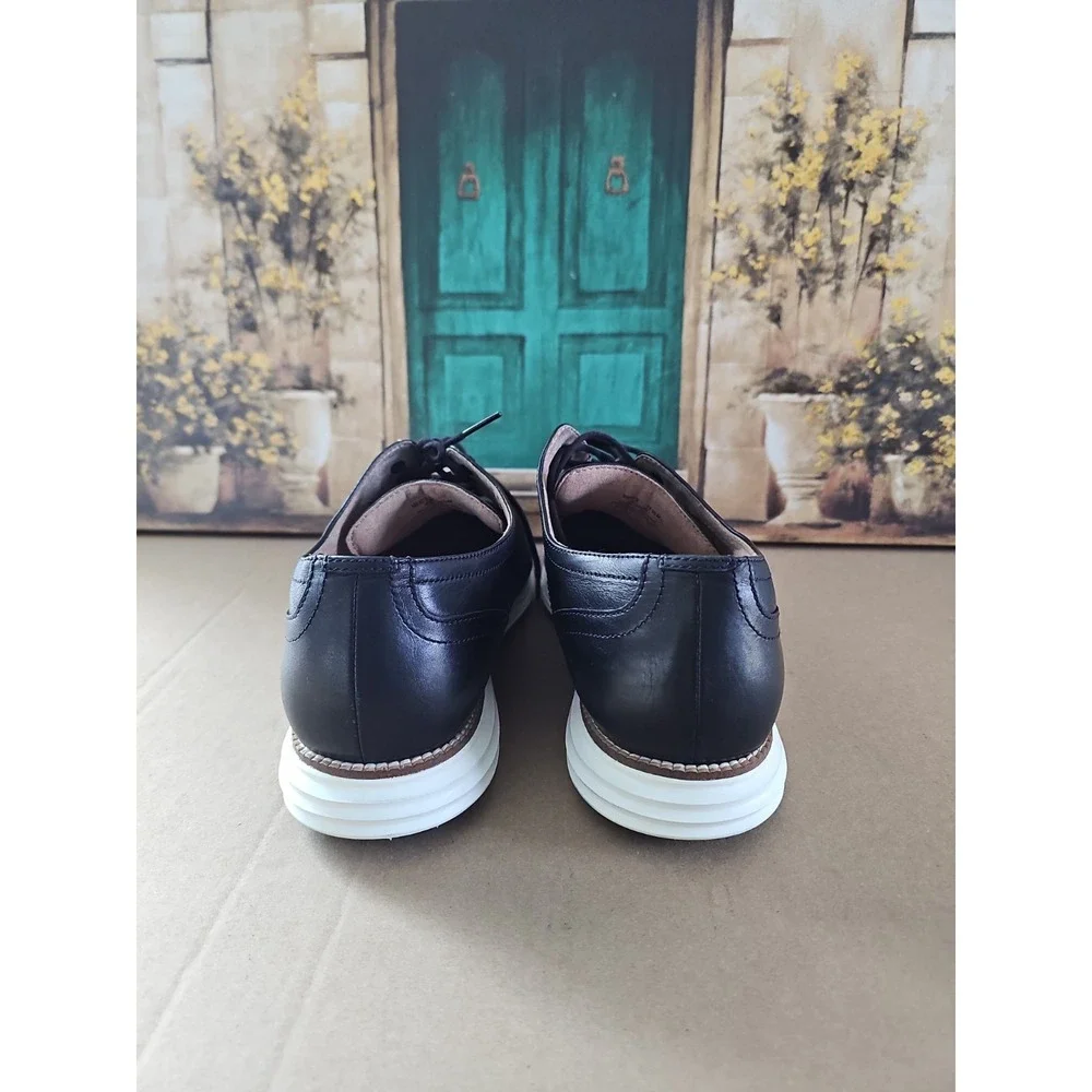 Cole Haan C26469 Original Grand Shortwing Black White SZ 11.5 Medium Mens Shoes